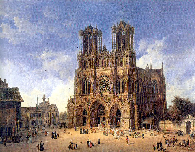 The Cathedral of Reims, by Domenico Quaglio.